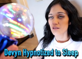 Devyn Hypnotized to Sleep