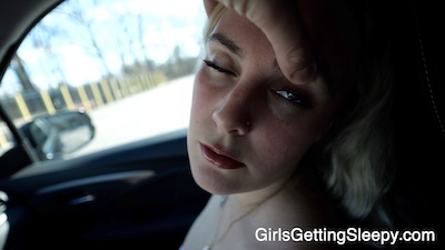 Alisha Knocked Out in the Car